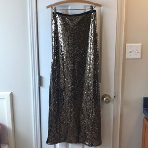Maxi sequin skirt